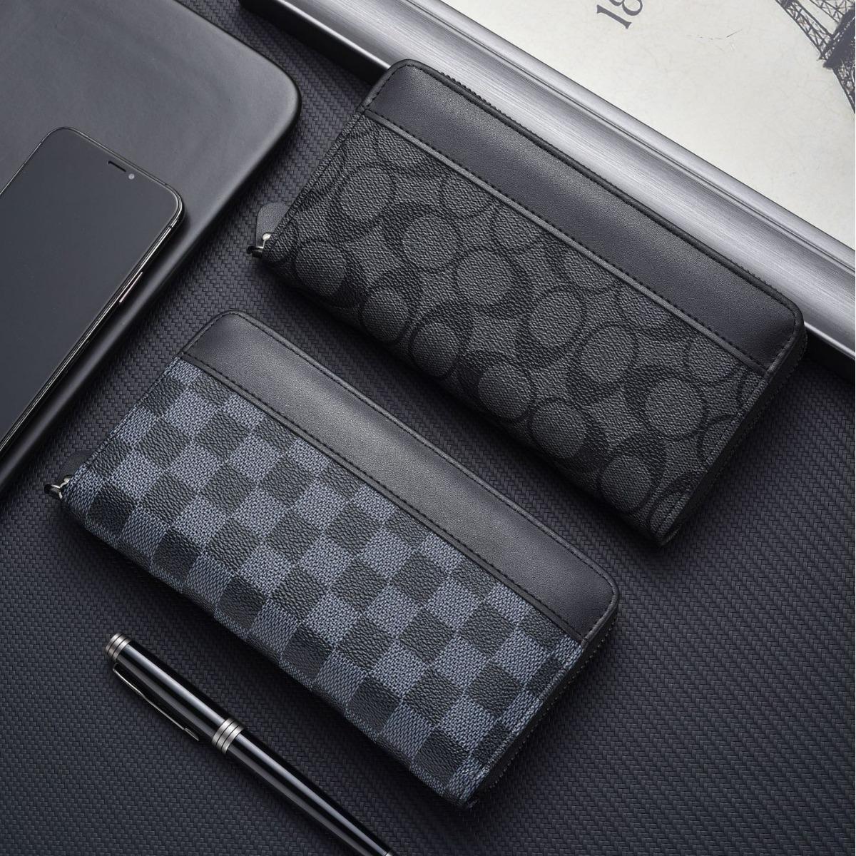 New business men's wallet long large capacity multi-card zipper bag certificate bag multi-functional manufacturers wholesale