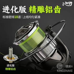 Chi Ren Viper Head 2nd Generation Dense Line Spinning Reel Carbon Fiber Ultra-Long Casting Micro-Fishing Reel Shallow Spool Fishing Reel