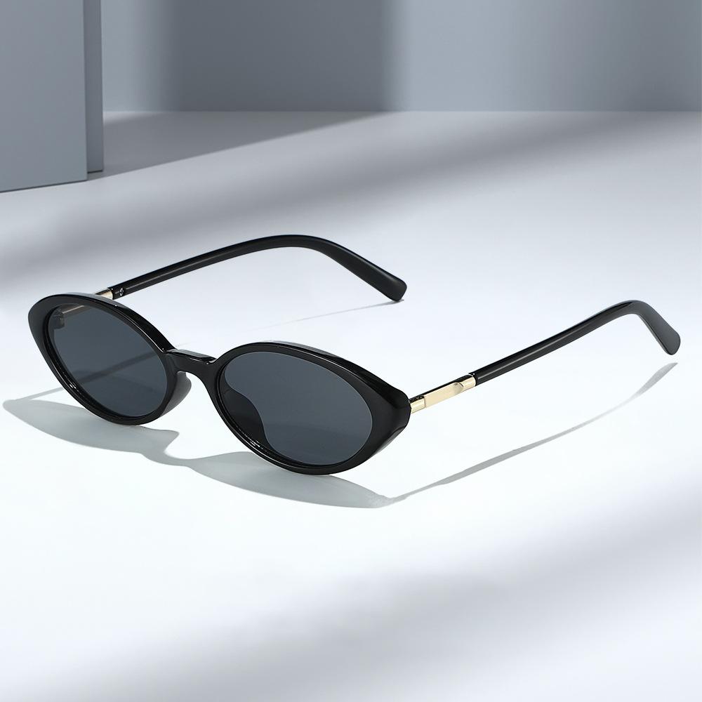 Fashionable New Trendy Nerd-Style Cat-Eye Glasses Frame with a High-End Feel, Cross-Border Sunglasses for Women, Uv Protection Women's Sunglasses